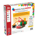 Magna-Tiles Byggeplads med kraner - 32 stk. transparent. - Billede 1