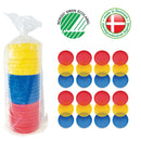 1 pose med 24 stk Svanemærkede Dantoy Sigter - Ø:14 cm. - Billede 1