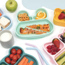 We Might Be Tiny silikonetallerken, kanin, mint - Billede 1