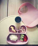 We Might Be Tiny silikonetallerken, kanin, støvet rosa - Billede 1