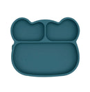 We Might Be Tiny silikonetallerken - Bjørn, Petrolblå - Billede 1