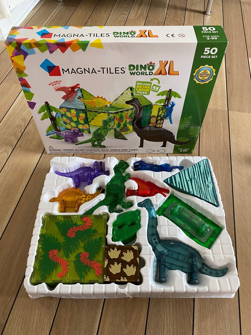 Magna-Tiles - Dino World XL - 50 dele - Fra 3 år