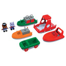 Aquaplay Tilbehør - Sæt med Både - 7 dele. - Billede 1