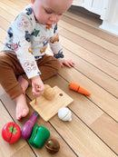 Legemad, Grøntsager i træ fra VIGA - 17 dele - Fra 18 mdr. - Billede 1