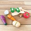 Legemad, Grøntsager i træ fra VIGA - 17 dele - Fra 18 mdr. - Billede 1