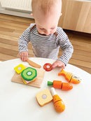 Legemad, Frokost i træ fra VIGA - 17 dele - Fra 18 mdr. - Billede 1