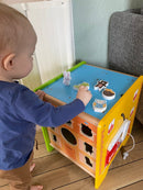 Aktivitetskasse 5-i-1 af FSC-træ - VIGA - Fra 18 mdr - Billede 1