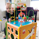 Aktivitetskasse 5-i-1 af FSC-træ - VIGA - Fra 18 mdr - Billede 1