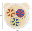 Aktivitetstavle - 1 stk Bamsehoved med farve aktivitet - Fra 18 mdr - Billede 1