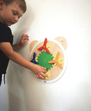 Aktivitetstavle - 1 stk Bamsehoved med vindmølle aktivitet - Fra 18 mdr - Billede 1