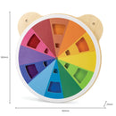 Aktivitetstavle - 1 stk Bamsehoved med farveblandings-aktivitet - Fra 18 mdr - Billede 1