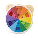 Aktivitetstavle - 1 stk Bamsehoved med farveblandings-aktivitet - Fra 18 mdr - Billede 1