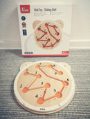 Aktivitetstavle - 1 stk Bamsehoved med kugle/tal aktivitet - Fra 18 mdr - Billede 1