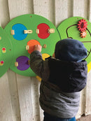 Aktivitetstavle - Tusindben-larve med 5 dele - VIGA - Fra 18 mdr - Billede 1