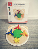 Aktivitetstavle - 6 stk Bamsehoveder med aktiviteter - Fra 18 mdr - Billede 1