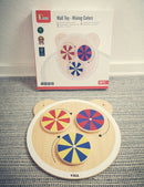 Aktivitetstavle - 6 stk Bamsehoveder med aktiviteter - Fra 18 mdr - Billede 1