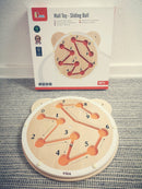 Aktivitetstavle - 6 stk Bamsehoveder med aktiviteter - Fra 18 mdr - Billede 1