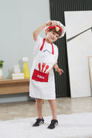 Kokkeforklæde inkl. hat - 3-6 år. - Billede 1