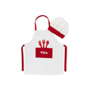 Kokkeforklæde inkl. hat - 3-6 år. - Billede 1