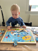 Puslespil i træ fra VIGA- Under vandet - 48 brikker.