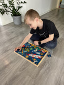 Puslespil i træ fra VIGA- I rummet - 48 brikker.