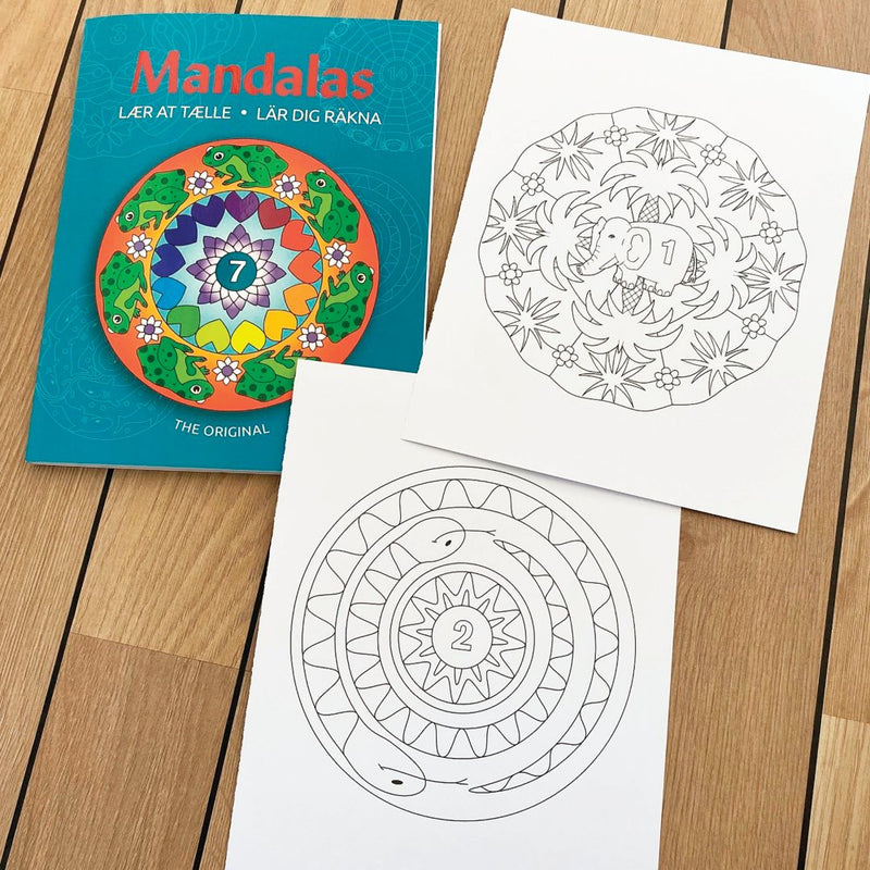Mandalas Malebog - Lær at tælle - 32 sider - Fra 4 år. - Billede 1