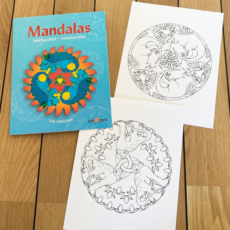 Mandalas Malebog - Dinosaurer - 32 sider - Fra 4 år. - Billede 1