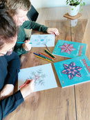 Mandalas Malebog - Isblomster (Bind 1) - 32 sider - Fra 8 år. - Billede 1