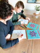 Mandalas Malebog - Isblomster (Bind 1) - 32 sider - Fra 8 år. - Billede 1