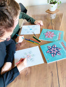 Mandalas Malebog - Isblomster (Bind 1) - 32 sider - Fra 8 år. - Billede 1