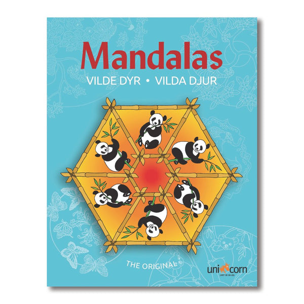Mandalas Malebog - Vilde Dyr - 32 sider - Fra 6 år - Billede 1