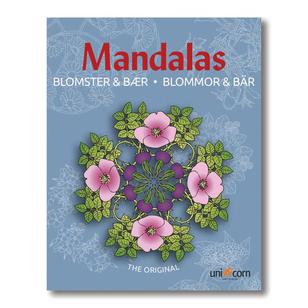 Mandalas Malebog - Blomster & Bær - 32 sider - Fra 6 år - Billede 1
