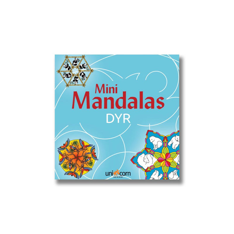 Mandalas Mini-Malebog - Søde Dyr - 32 sider - Fra 6 år - Billede 1
