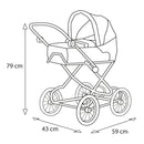 BRIO Kombi-Dukkevogn med EVA hjul - Turkis - Fra 3 år. - Billede 1