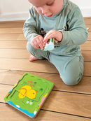 Puslespil i træ fra VIGA - Vokse Høne - 4 lag - 21 brikker. - Billede 1