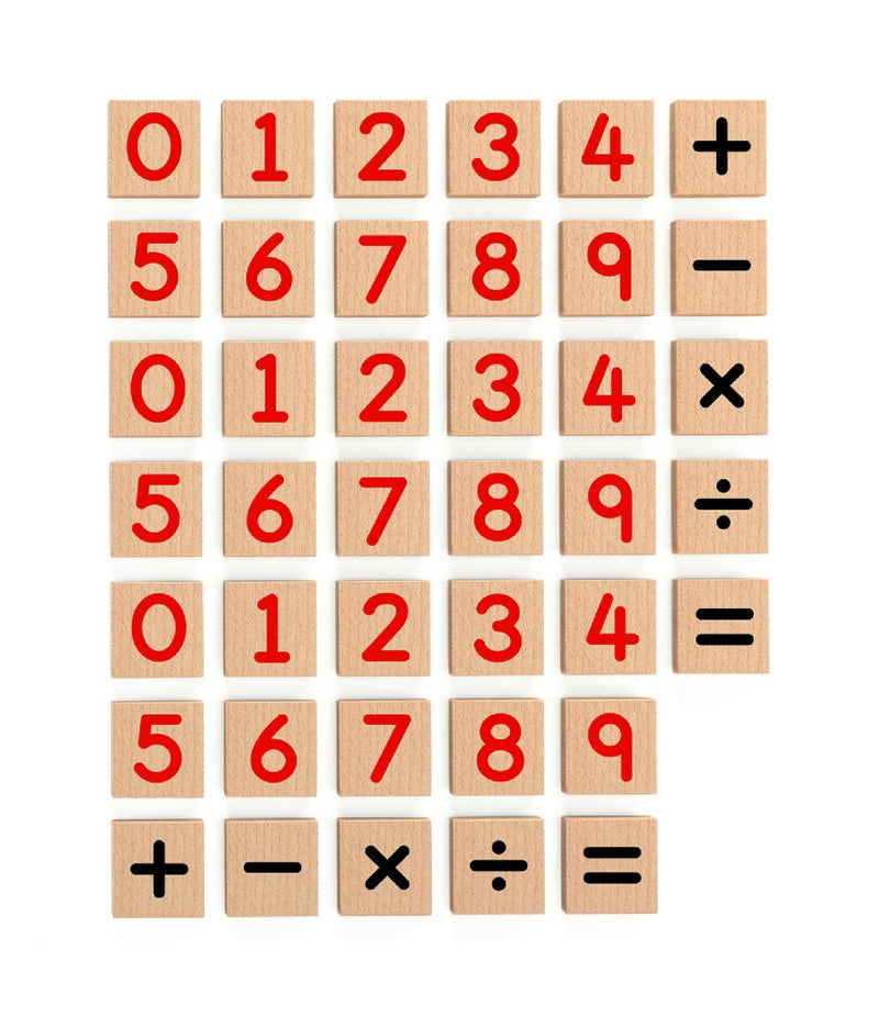 Magnettavle Numre - 4x4 cm - 40 dele - Billede 1