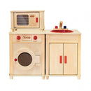 Legekøkken i FSC-træ fra VIGA - 3 dele - Fra 3 år. - Billede 1