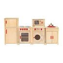 Legekøkken i FSC-træ fra VIGA - 5 dele - Fra 3 år. - Billede 1