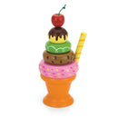 Legemad - Sundae Is i træ fra VIGA - Fra 18 mdr. - Billede 1