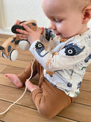 Trækdyr - Hundehvalp i træ fra VIGA - Fra 18 mdr. - Billede 1