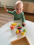 Legemad, Frugter i træ fra VIGA - 18 dele - Fra 18 mdr. - Billede 1