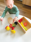 Legemad, Frugter i træ fra VIGA - 18 dele - Fra 18 mdr. - Billede 1