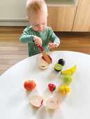 Legemad, Frugter i træ fra VIGA - 18 dele - Fra 18 mdr. - Billede 1