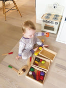 Legemad, Grøntsager i træ fra VIGA - 19 dele - Fra 18 mdr. - Billede 1