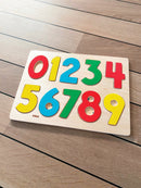 Puslespil fra VIGA - Tal fra 0-9 - 10 Brikker. - Billede 1