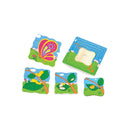 Puslespil i træ fra VIGA - Vokse Sommerfugl - 4 lag - 21 brikker. - Billede 1