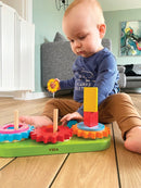 Geometriske Gear i træ fra VIGA - Fra 18 mdr. - Billede 1