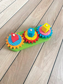 Geometriske Gear i træ fra VIGA - Fra 18 mdr. - Billede 1