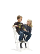 Danstolen med bøjle - Hvid. - Billede 1