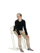 Danstolen med bøjle - Hvid. - Billede 1